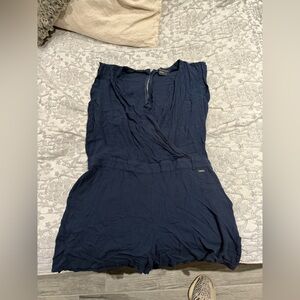 Armani Exchange Navy Romper